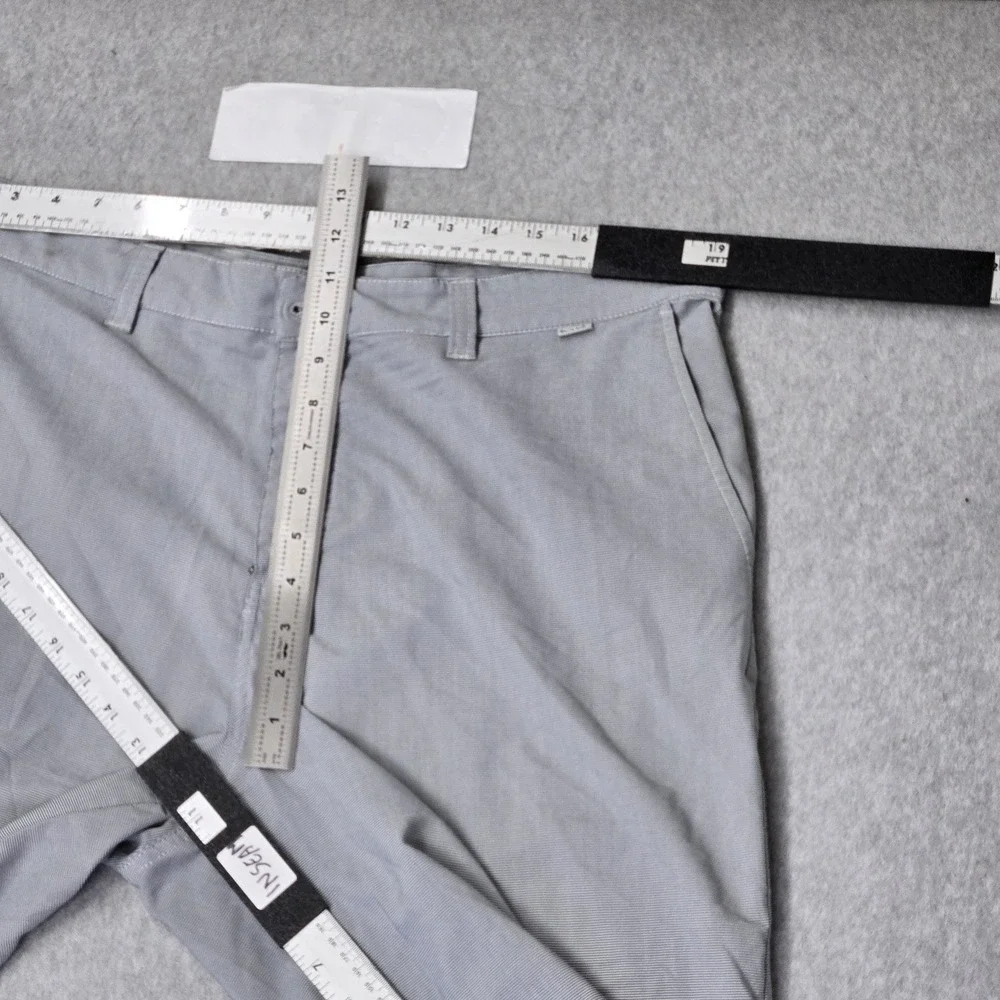 Travis Mathew Men Shorts 38 Gray Striped Chino Button 11